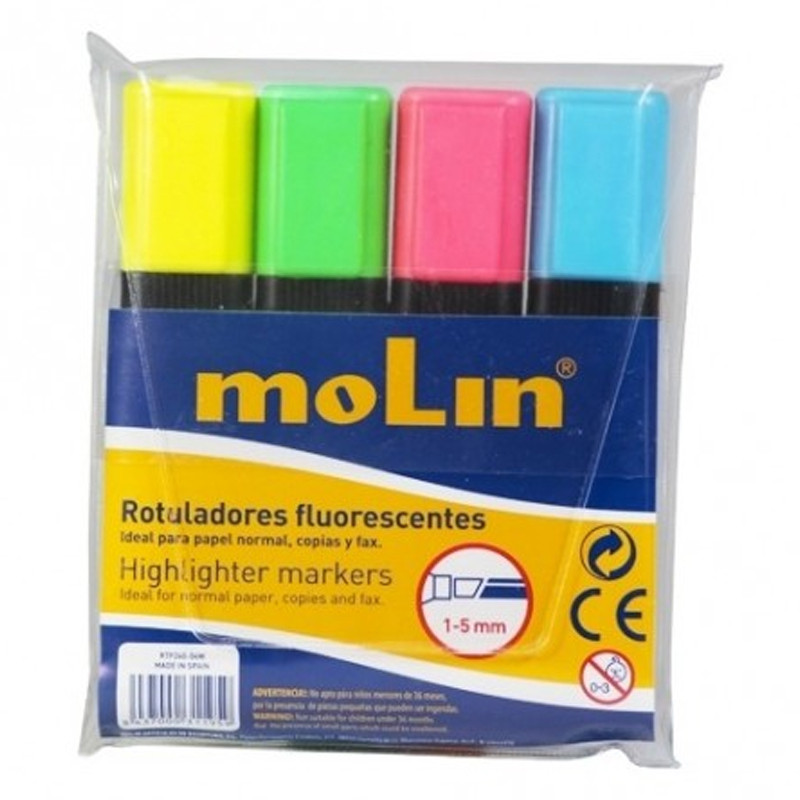 Molin de 4 Marqueur Fluorescent Molin