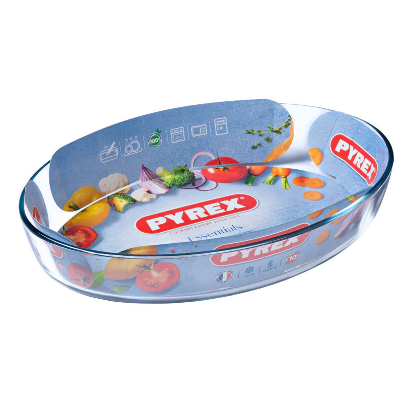 PYREX Plat Ovale Essentiels Irrésistible 35 x 24 Cm