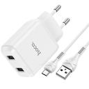 Hoco Chargeur N7 2 Ports USB Vers Micro USB