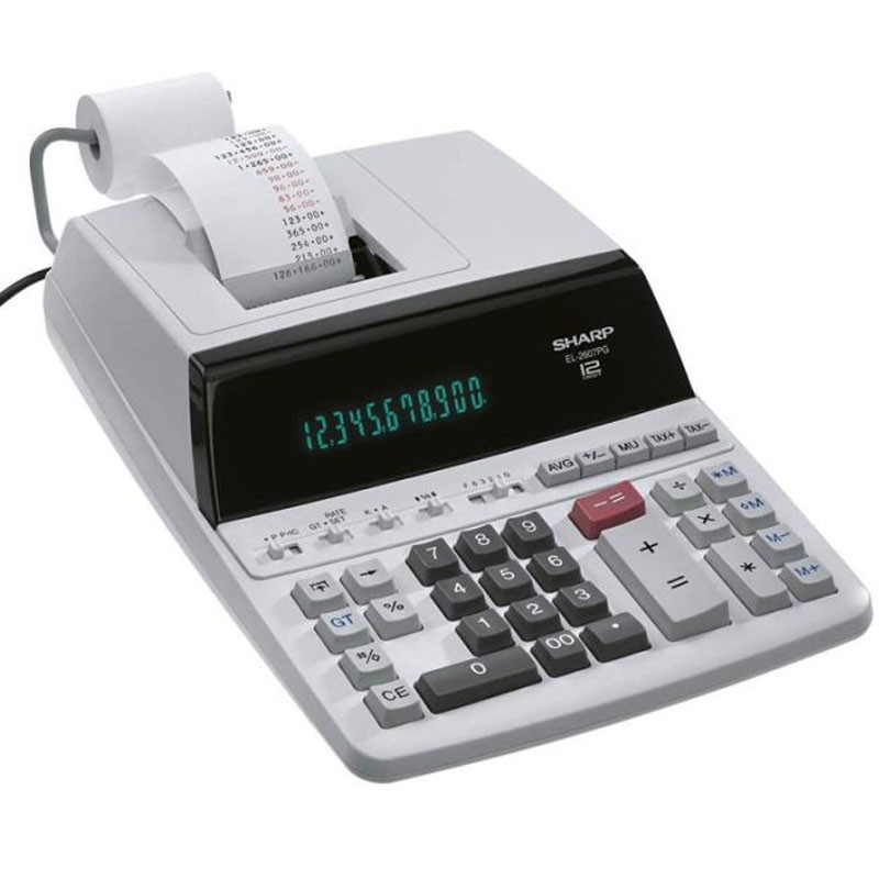 Sharp Calculatrice EL-2607V a Ruban
