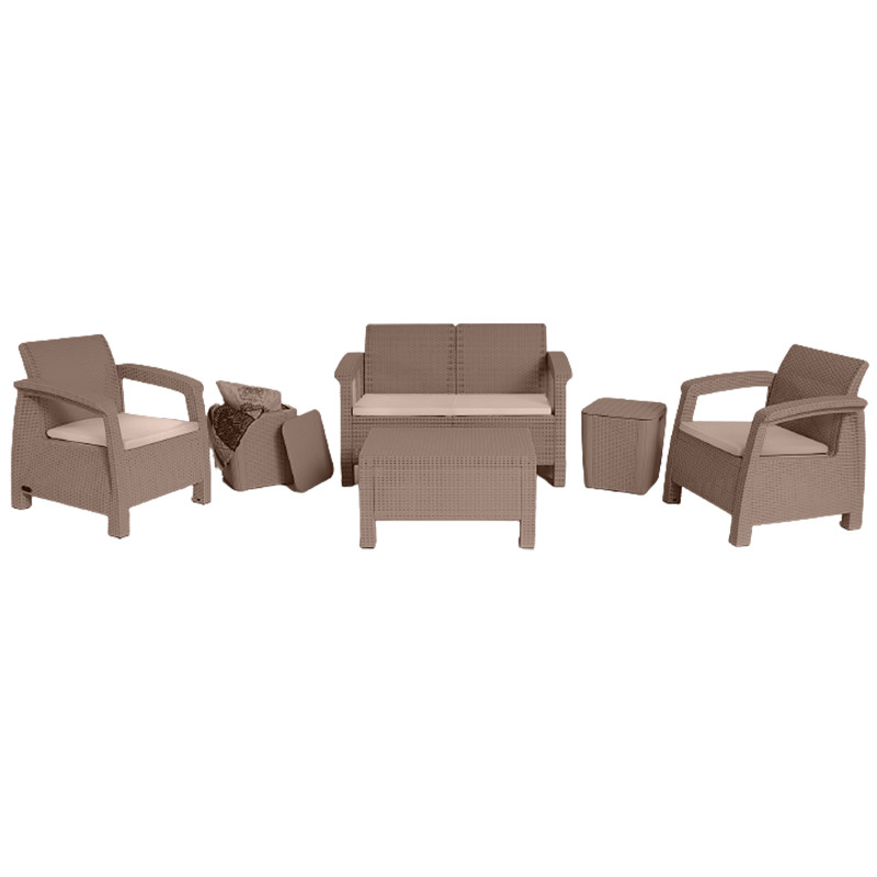 Sotufab De Jardin Carthage 6 Places Taupe