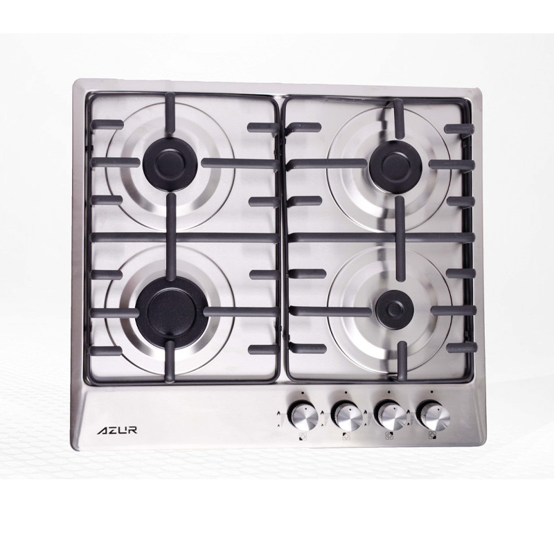 AZUR Cuisson Azur 4 Feux Vitro 60Cm Fonte Matte