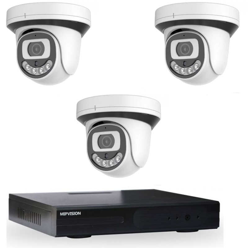 mipvision Hyprid + 3 Cameras Internes MipVision 5MP