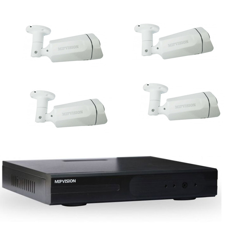 mipvision Hyprid + 4 Cameras Externes MipVision 5MP