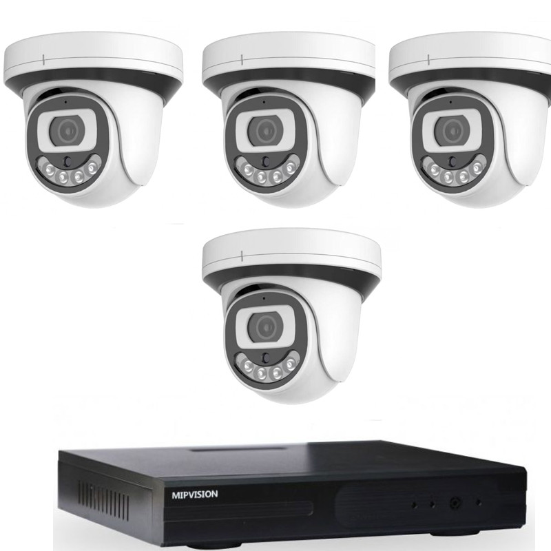 mipvision Hyprid + 4 Cameras Internes MipVision 5MP