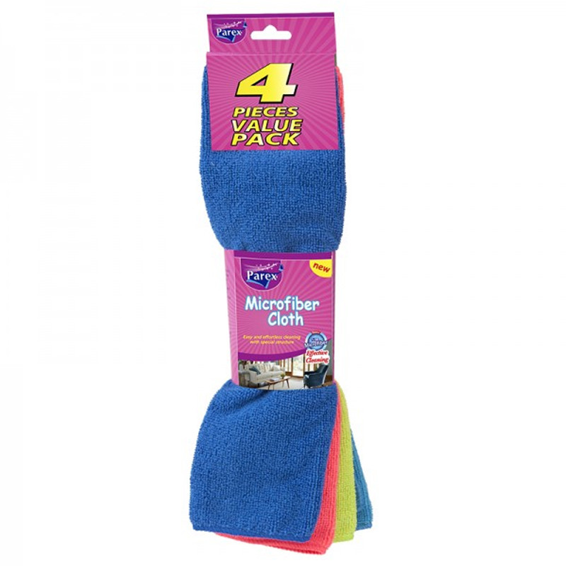 Parex 4 Chiffons De Nettoyage Parex Microfibres