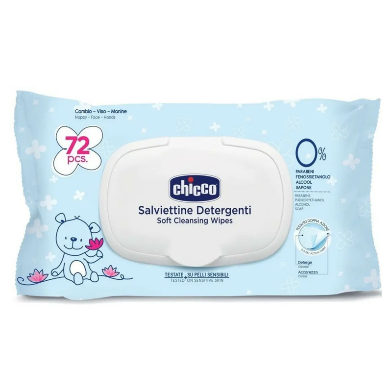 Chicco Lingette Bébé Baby Moments 72 Pièces