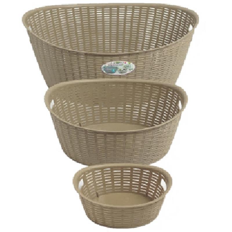 Sofpince Panier Rotin Grège