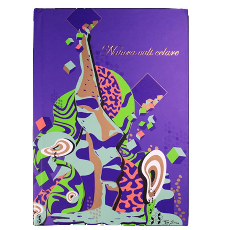 Purple Bloc Note Art Contemporain 260 Pages Assorties
