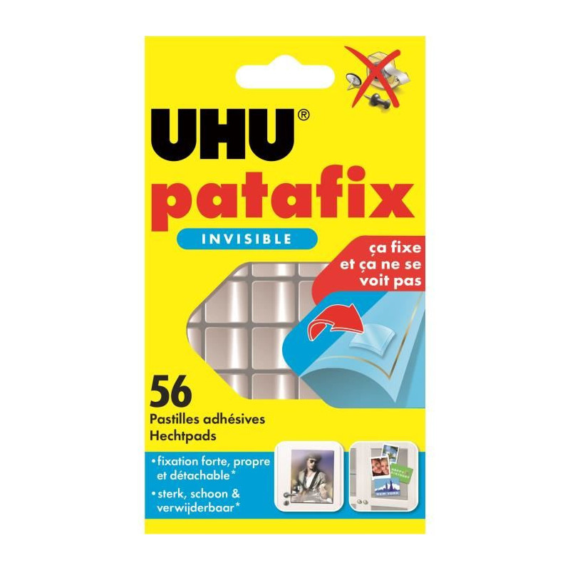 UHU patafix transparent 56 pièces
