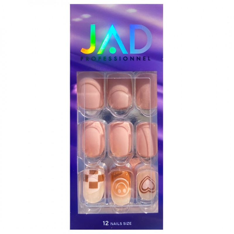 JAD Professional Professional Faux Ongles Autocollant Saumon