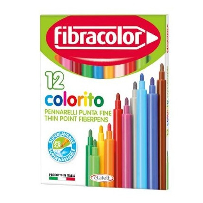Fibracolor 12 Feutres Fibracolor Multicolore