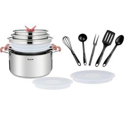 Tefal Batterie de Cuisine Opti'Space 13 Pièces Inox