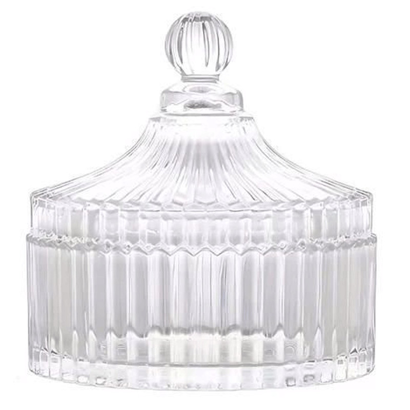 Azur Glass Bonbonnière Azur Glass Lines 11cm Transparent