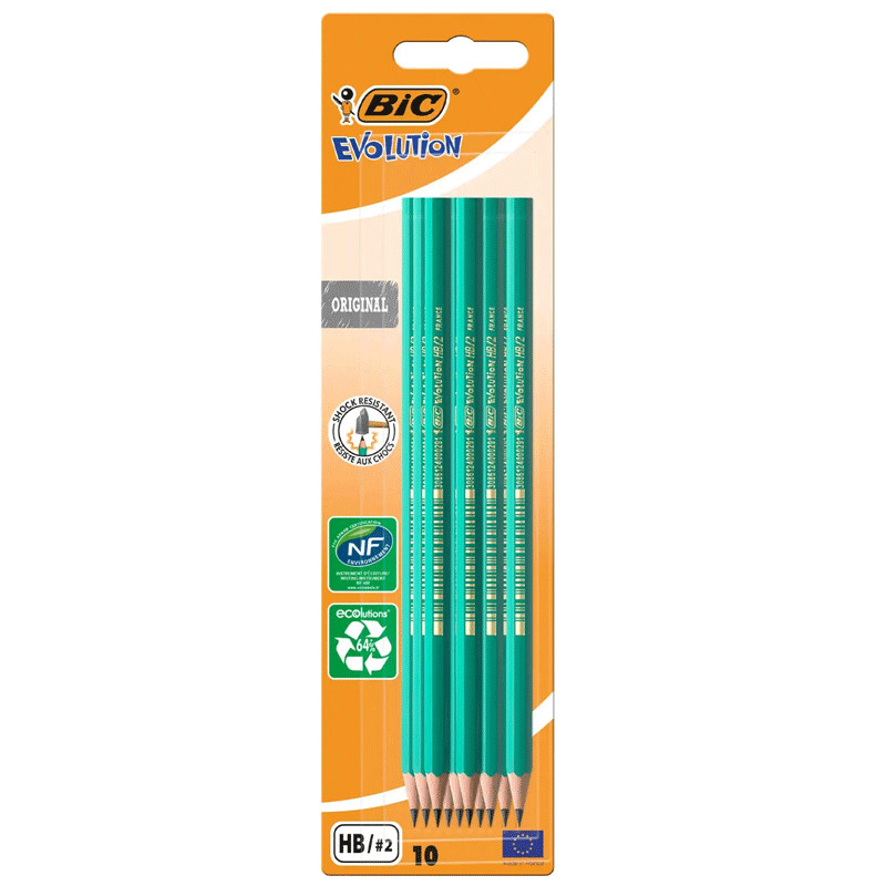 Bic 10 Crayons Bic Evolution