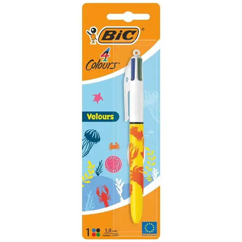 Bic Stylo Velours 1mm 4 Couleurs