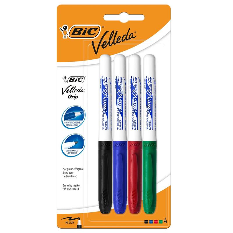 Bic Marqueurs Velleda Grip Assorties