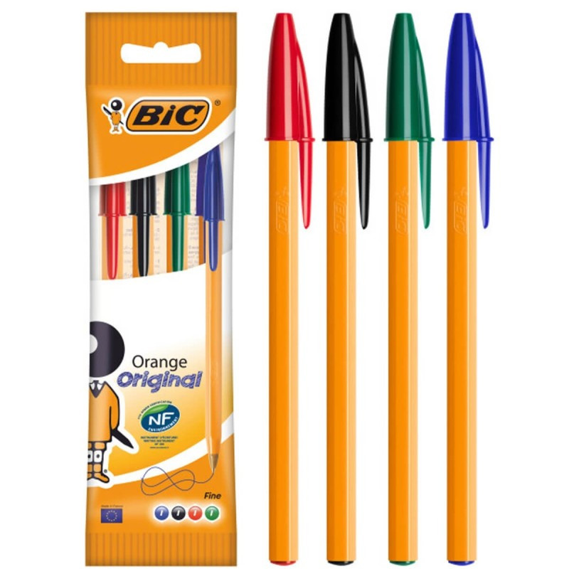Bic de 4 Stylos Bic Fine 0.8 mm Assorties