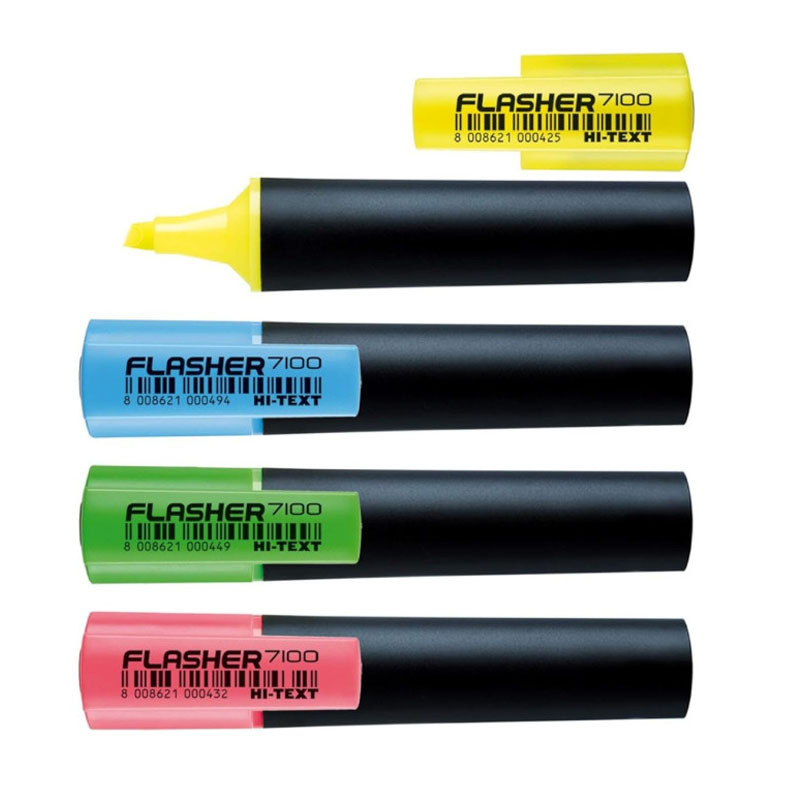 HI-TEXT de 4 Surligneurs Fluo Hi-Text 7100 Assorties