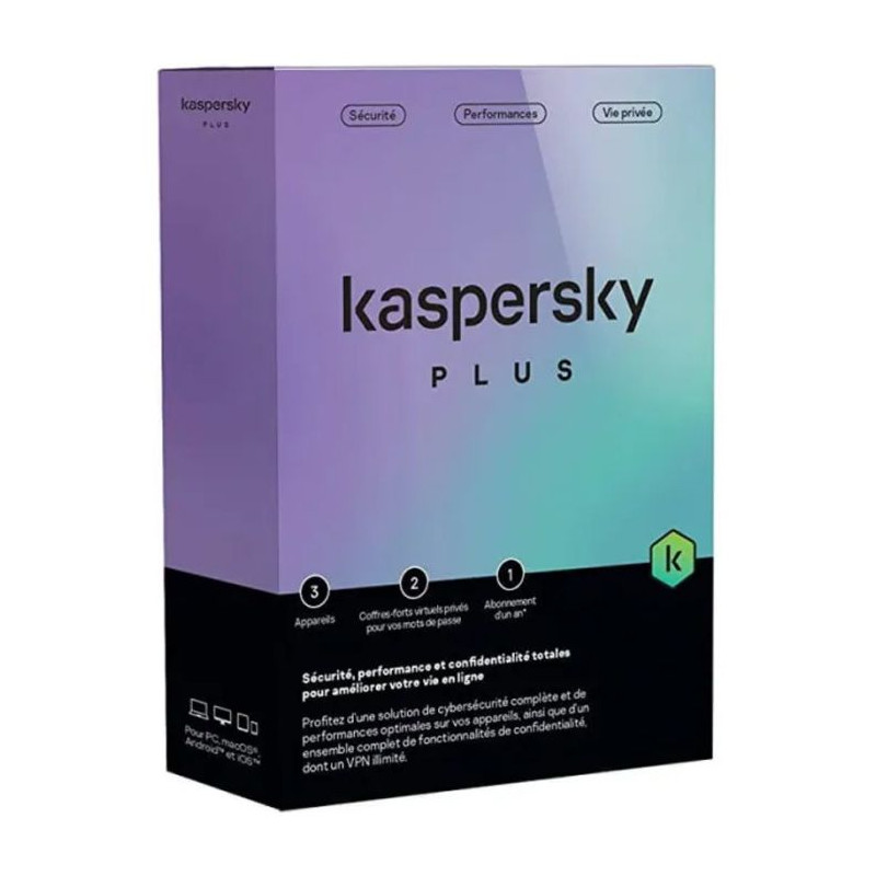 Kaspersky kaspersky Plus 3 Postes 1an