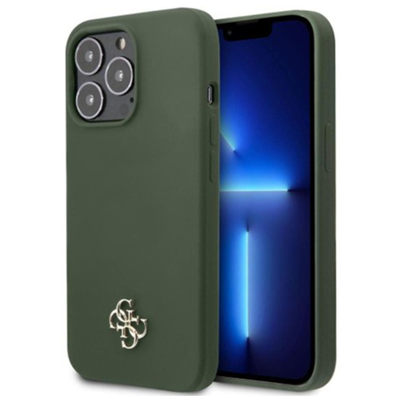 Guess Etui Guess Pour 13 Pro Max Métal kaki