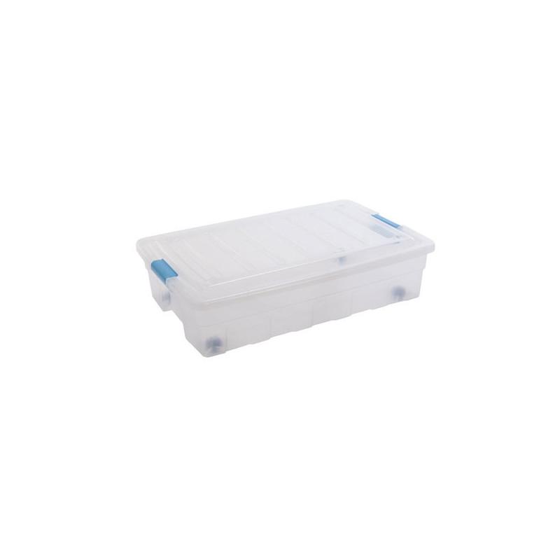 rangement sous lit transparent 45L