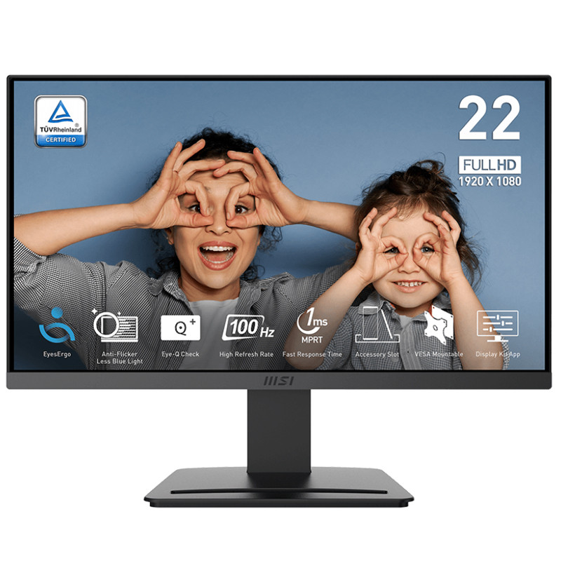 MSI Ecran PRO MP223 E2 22" FHD VA 100Hz VA