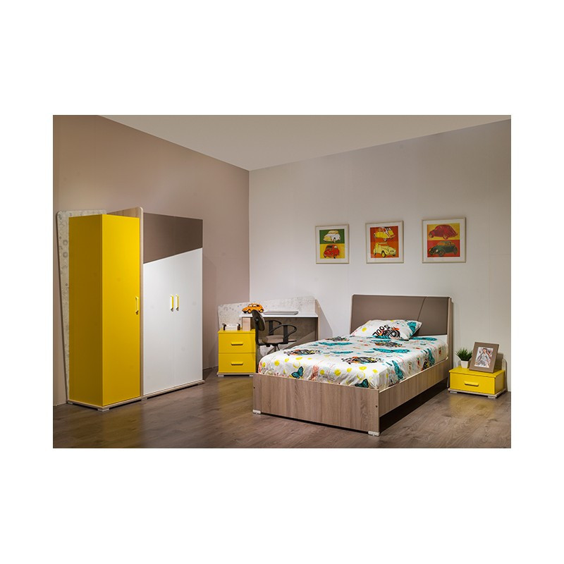 Chambre Enfant Stone Moka Stratifie