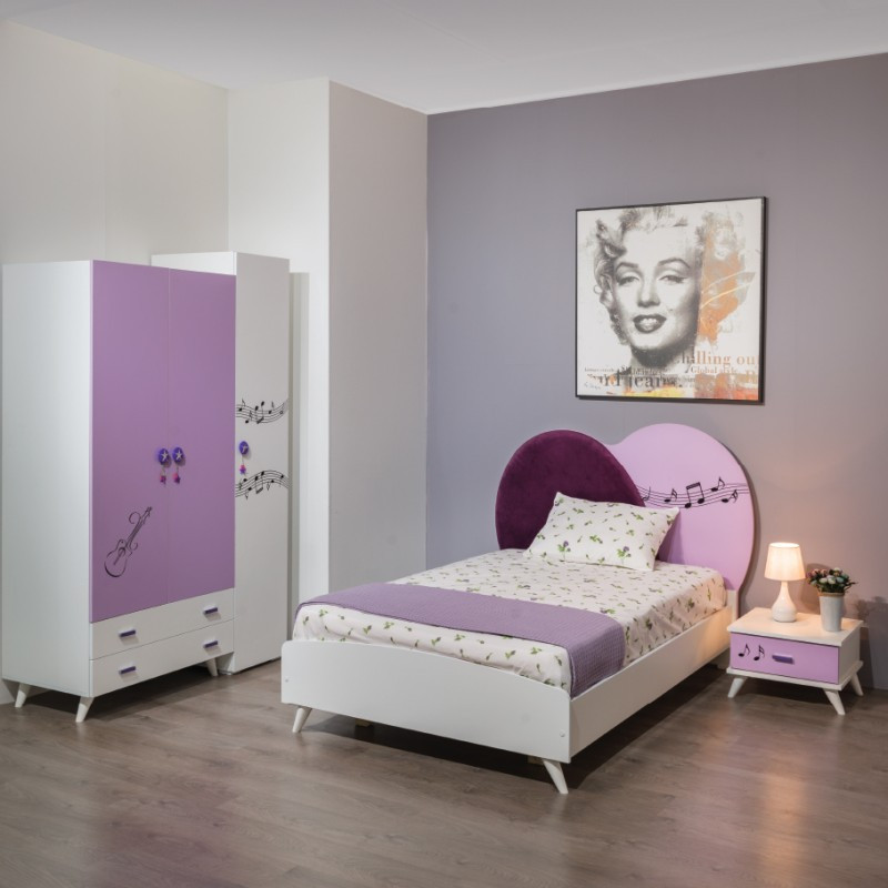 Chambre Enfant Violette Stratifie