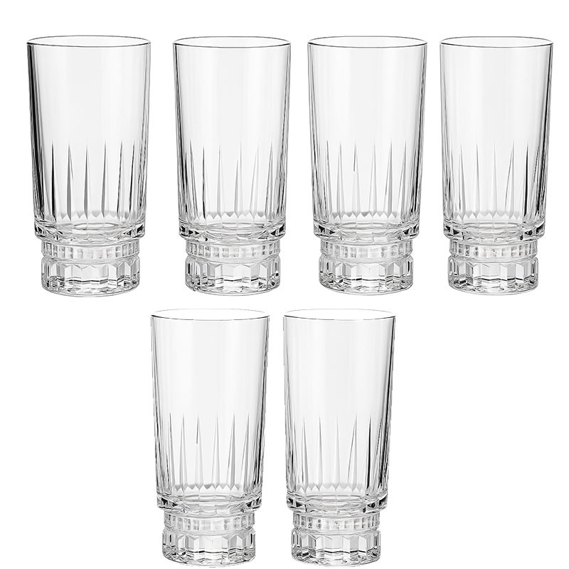 City Glass 6 Verres City Glass Linda 27Cl En Verre