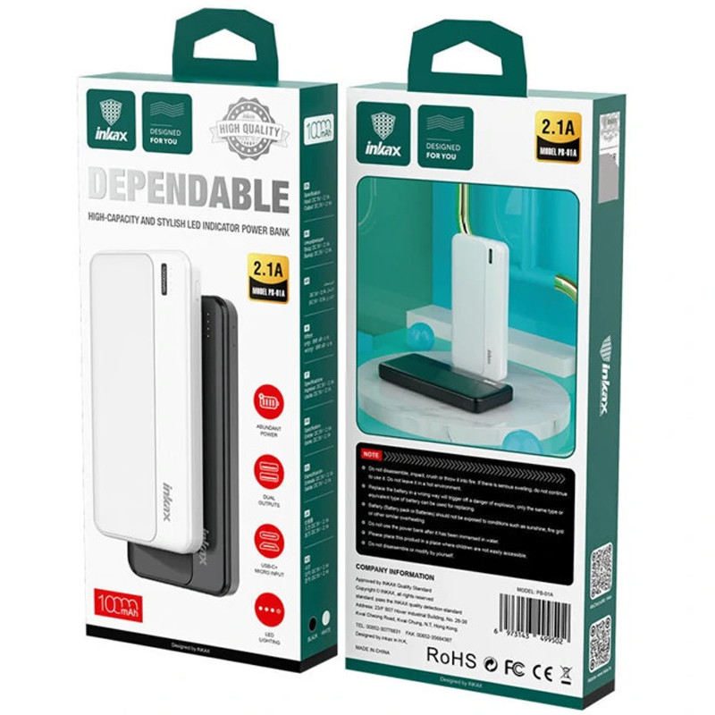 Inkax Bank Inkax PB-01A 10 000 mAh