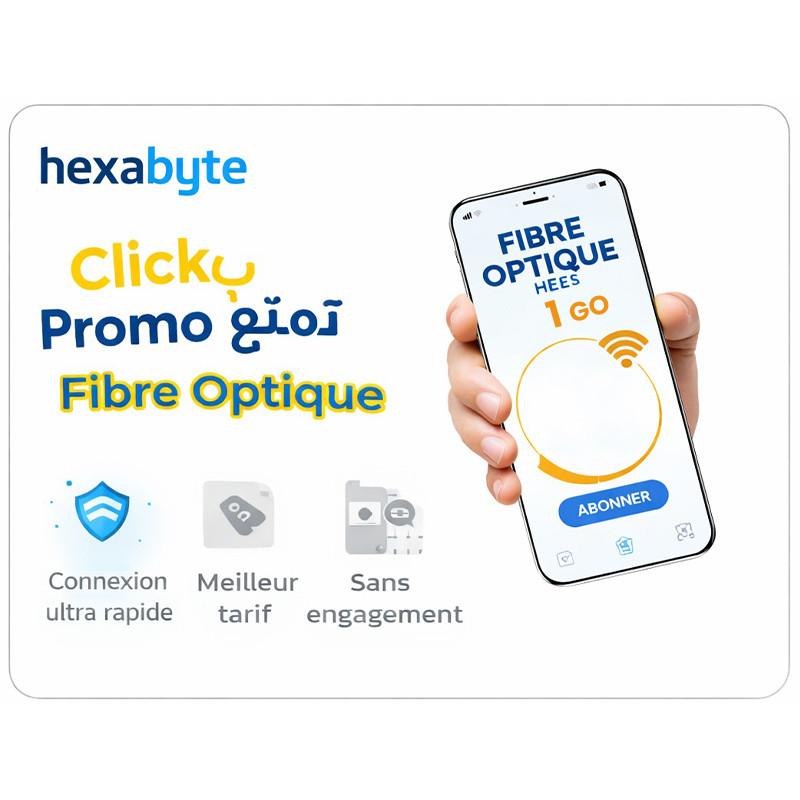 HexaByte Fibre Optique Hexabyte 24 Mois
