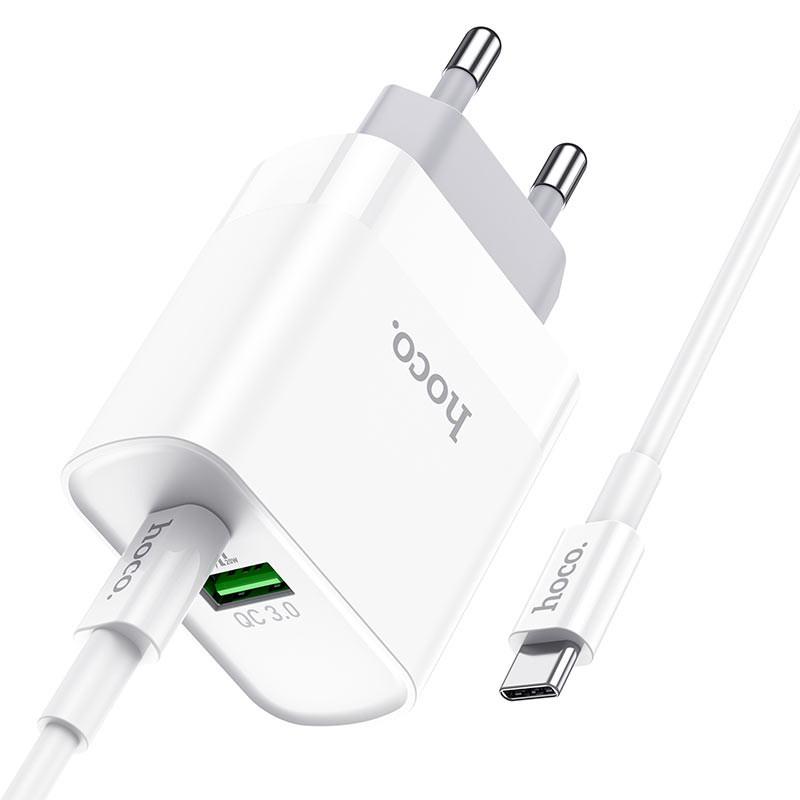 Hoco  Chargeur C80A Rapido 20W Dual Type-C