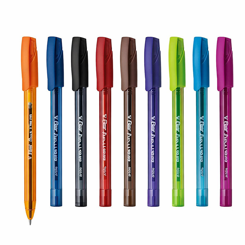 Flair De 10 Stylos a Bille Peach Cristal Flair 1mm