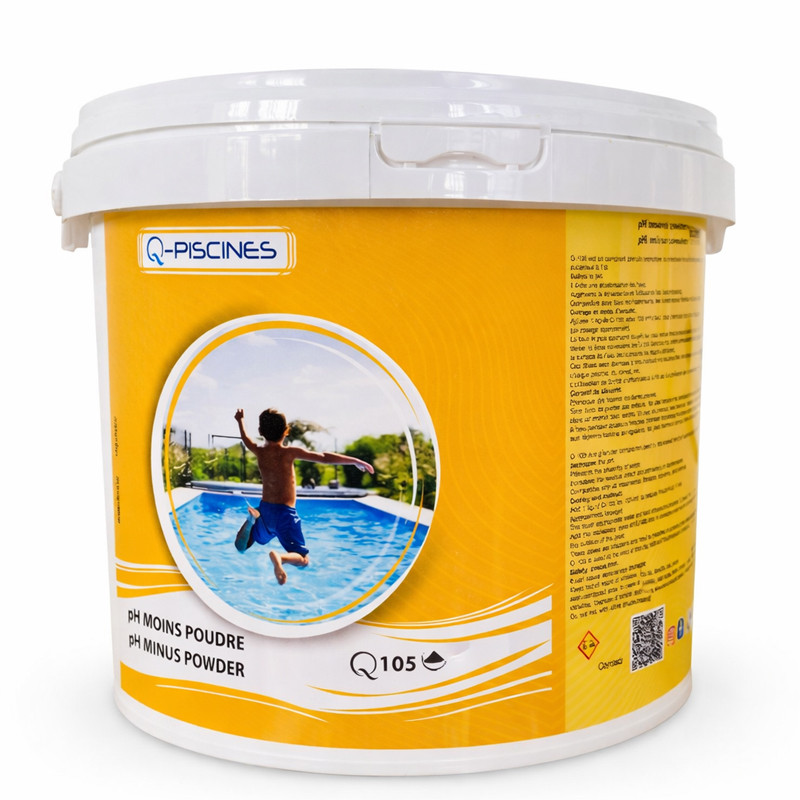 Q-PISCINES Moins Poudre Q-PISCINES Q-105 5 kg