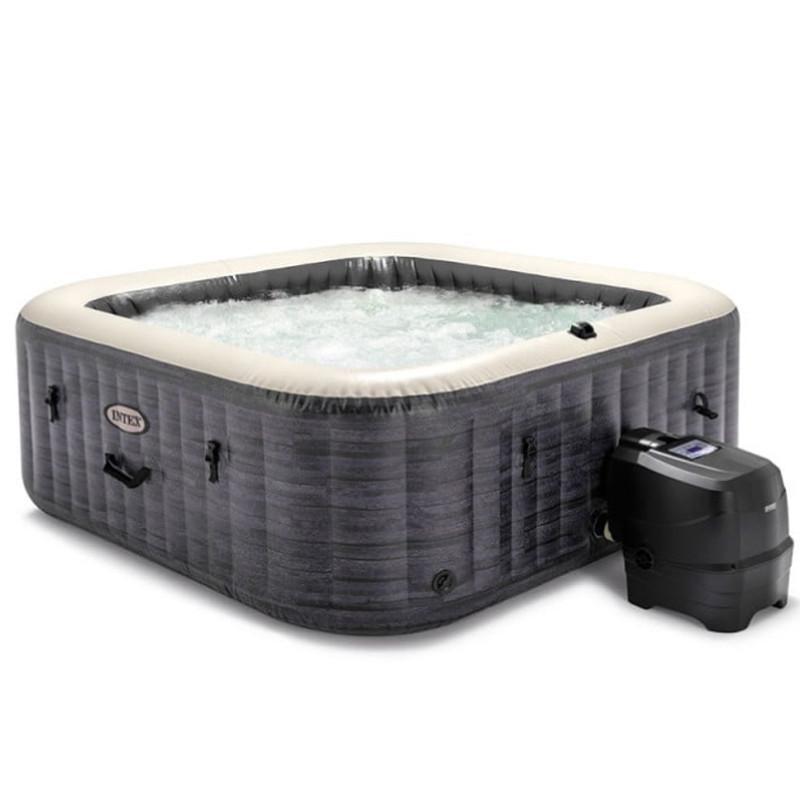 Intex Gonflable Intex 28450 4 Places Carré Ardoise