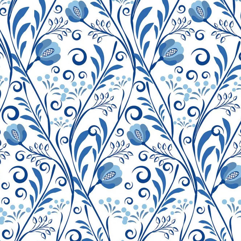 Boss Tape Carreau Tape En PVC 30 x 30 cm Traditionnel Bleu