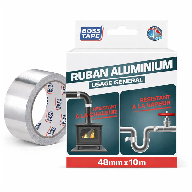 Boss Tape Ruban Aluminium Tape 48mm x 10 mètres