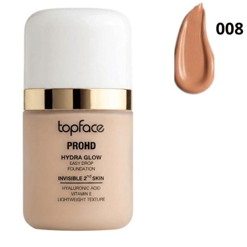 Topface Fond de Teint Prohd Hydra Glow Easy Drop 008