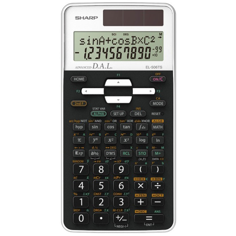 Sharp Calculatrice Scientifique EL-506TS-WH
