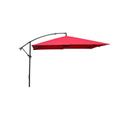 Parasol Excent Métal 3*3 Carré en Couleur Bordeaux