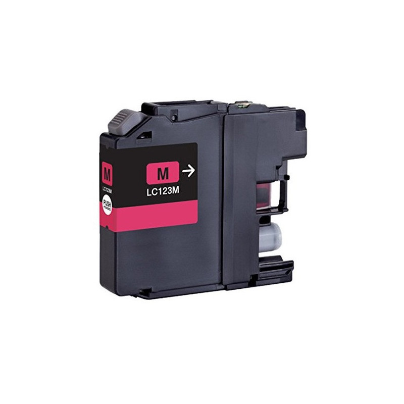 Compatible Brother Cartouche Adaptable LC123 Magenta