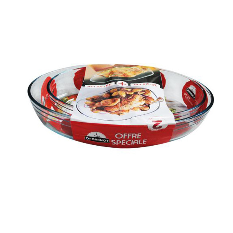 Ofournot OVALE 30*21 CM +1 PLAT OVALE 35*24 CM OFOURNOT