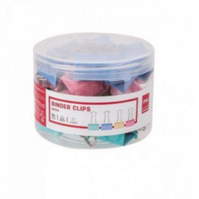 DELI CLIP 32MM COULEUR ASS DELI E8553A .TUBE 24