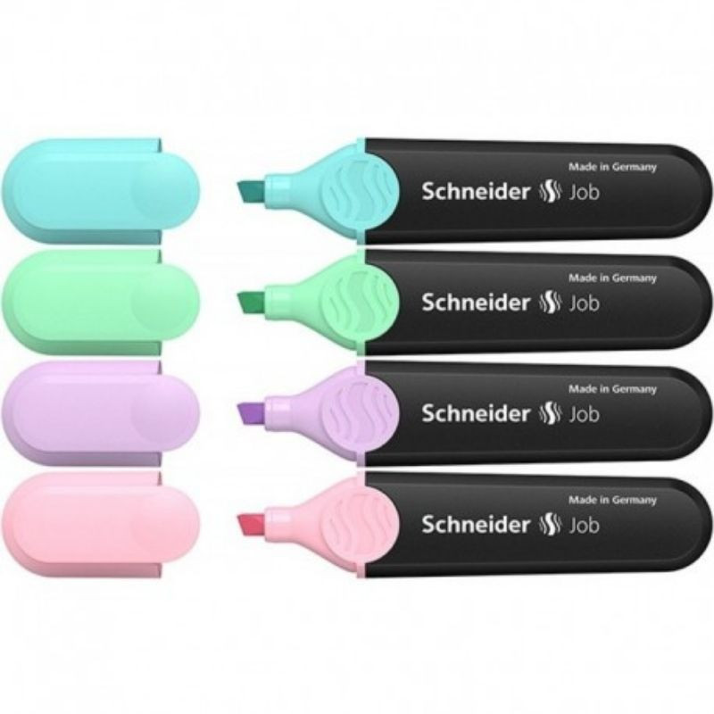 SCHNEIDER MARQUEURS FLUO JOB 150 COUL.PASTEL ASSORTIS