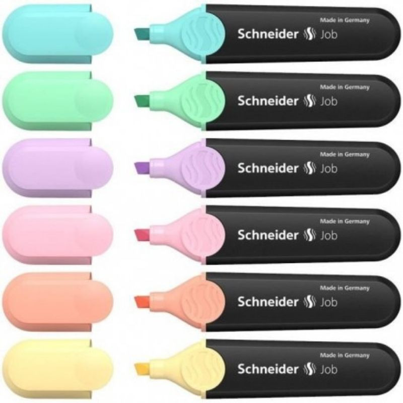 SCHNEIDER MARQUEURS FLUO JOB 150 COUL.PASTEL ASSORTIS