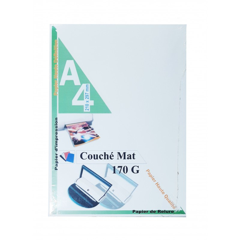 RAME PAGE DE GARDE A4 COUCHE MAT 100F