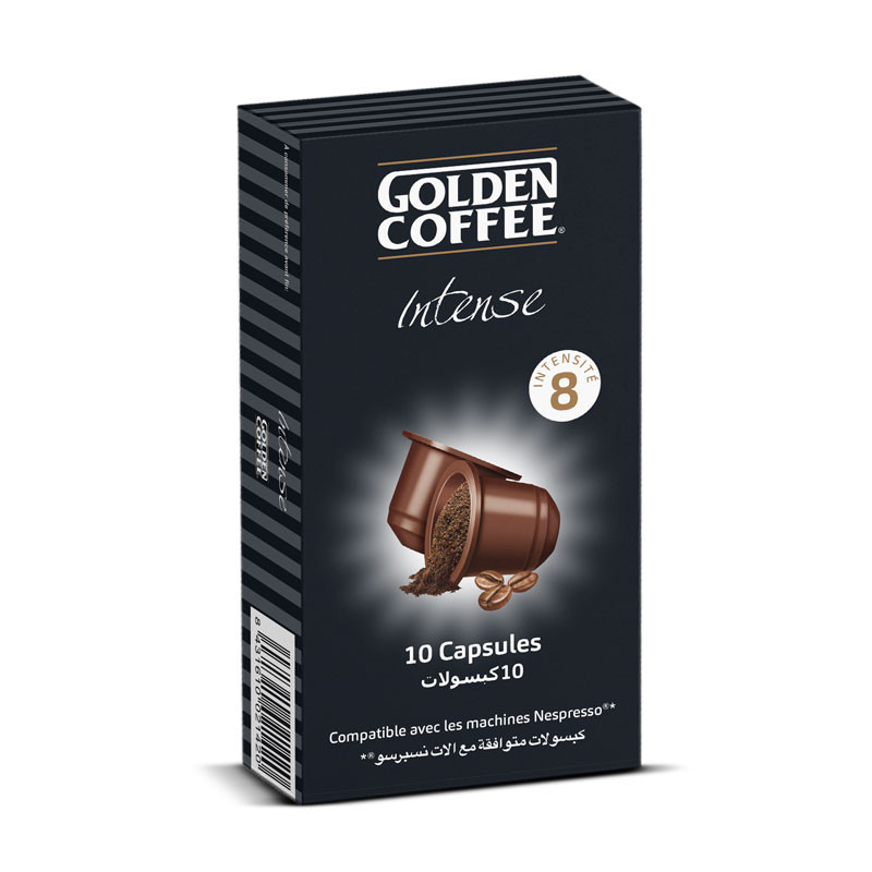 Golden Coffee Paquet De 10 Capsules INTENSE Compatibles