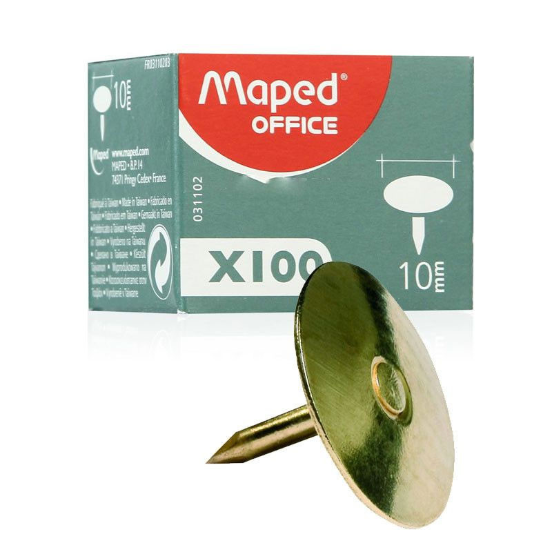 Maped de 100 Punaises Maped 10Mm Cuivre