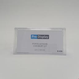 Display K-036, Porte Affiche Chevalet Double Face 100 x 220 mm Transparent